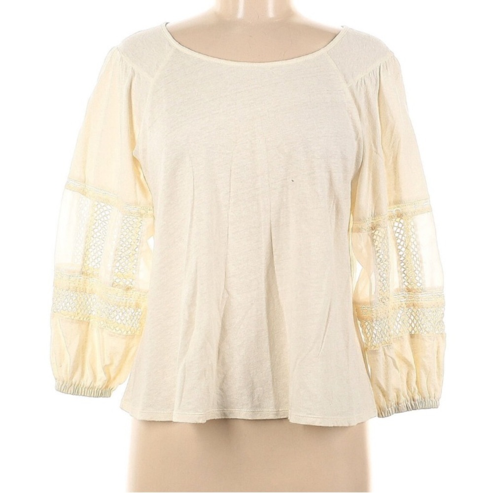 NWT anthropologie guest editor ivory top
